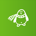 penguin christmas clip art icon